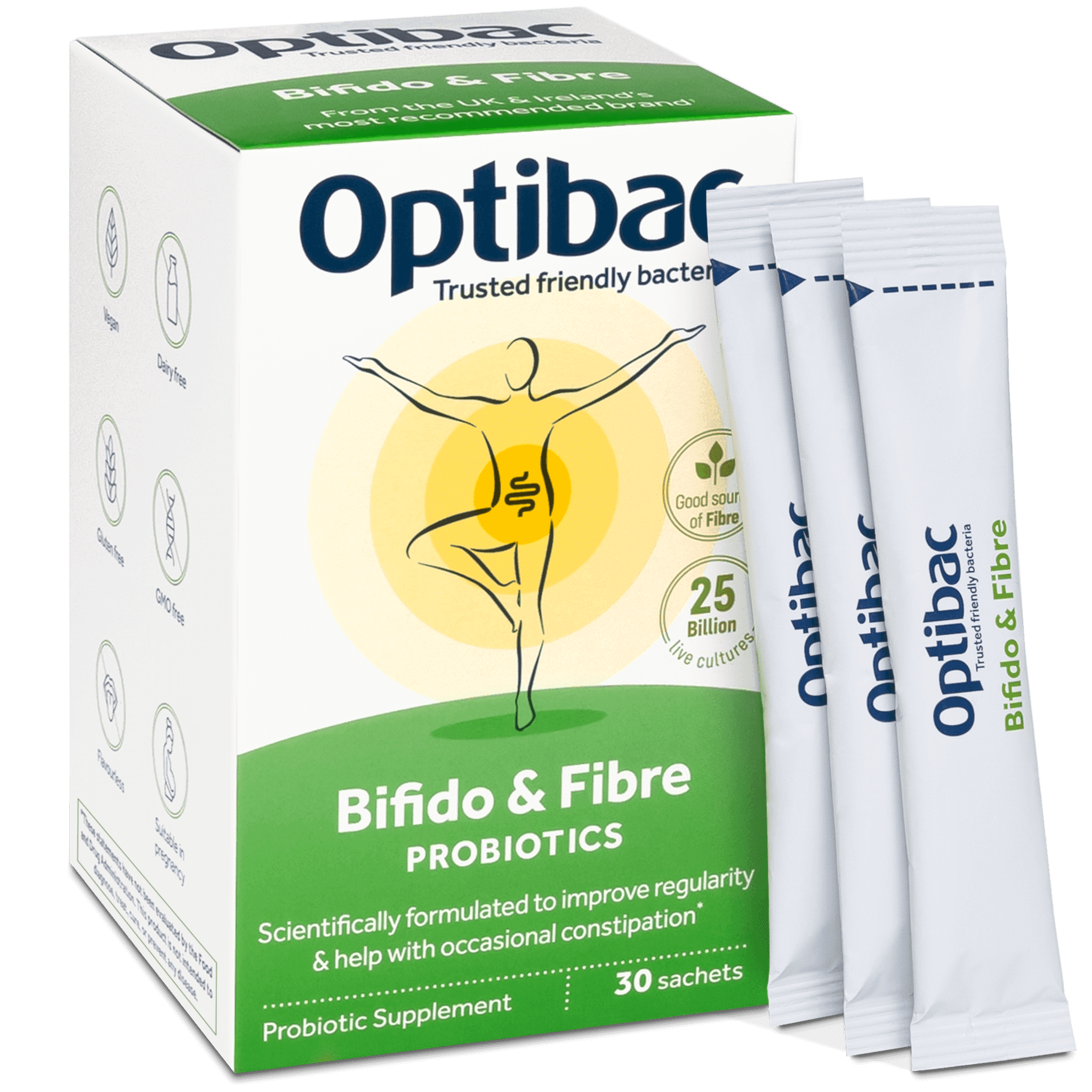 Optibac Probiotics Bifido & Fibre - probiotics for occasional constipation and to improve regularity